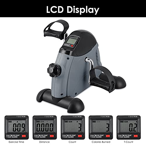 Under Desk Bike Pedal Exerciser with LCD Screen A782350