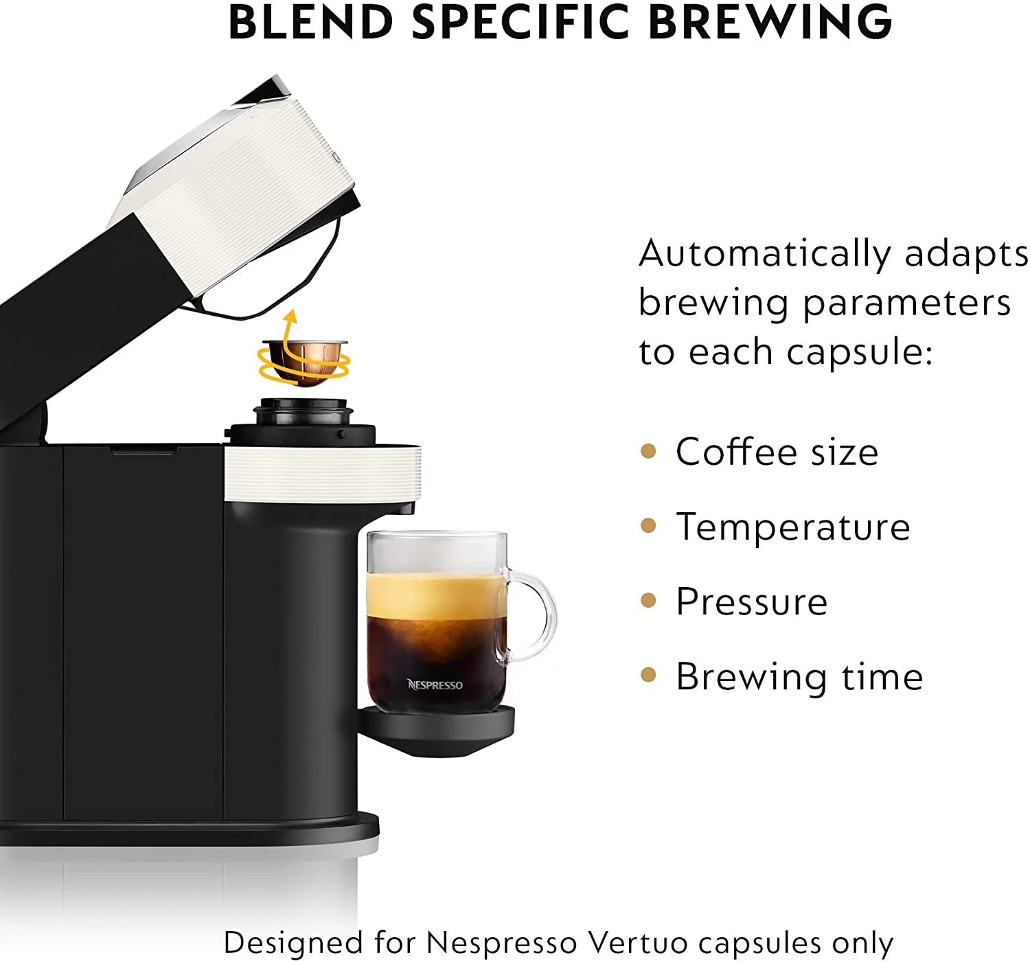 Nespresso Vertuo Next Coffee and Espresso Machine White Q324879