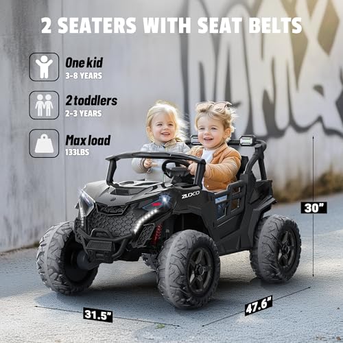 24V 2 Seater Ride on Car Truck, 4WD, Remote Control, Pink C7603