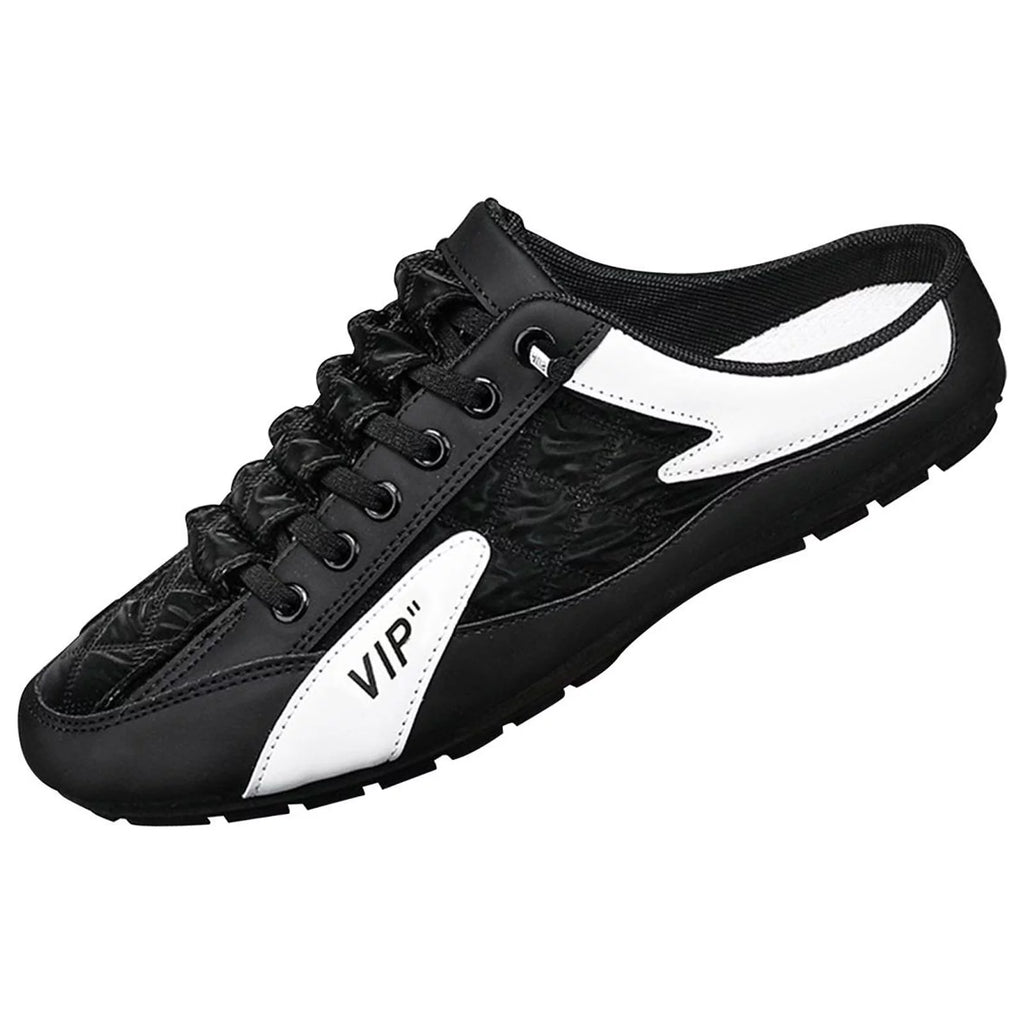 Men Slip-On Mule Sneakers Lightweight Casual Loafers Q264