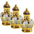 Pagoda Perfume, Arabic Eau de Parfum, Gold Arabian Concentrated Perfume Oil, Arabian Perfume Oil for Women, Luxury Products From Dubai, Long Lasting Personal Perfume Oil(3 pcs)