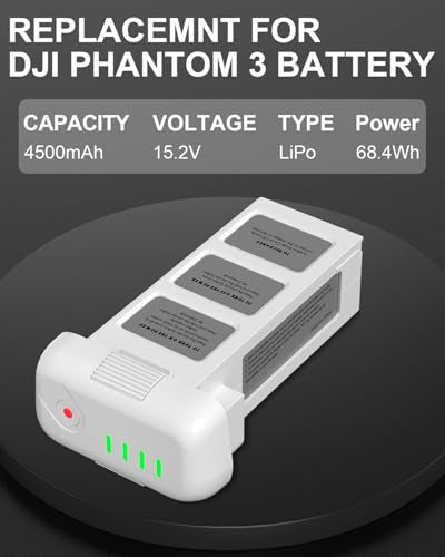 4500mAh 15.2V Intelligent Flight Battery for Phantom 3 Pro, Standard, Advanced, SE Drone L6693