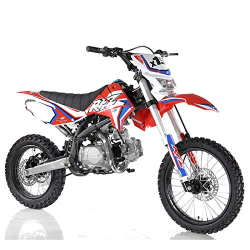 125cc Gas Dirt Pitbike with Headlight, Black Q764383