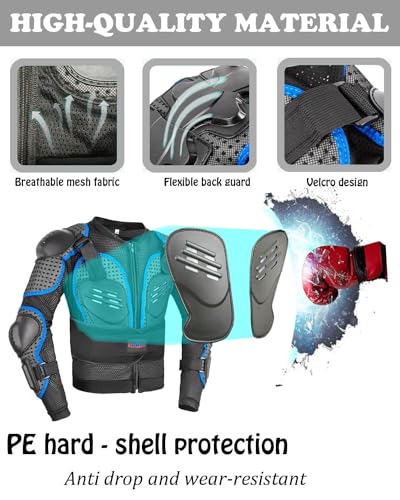 Kids Motorcycle Jacket with Chest Back Elbow Protection D890317