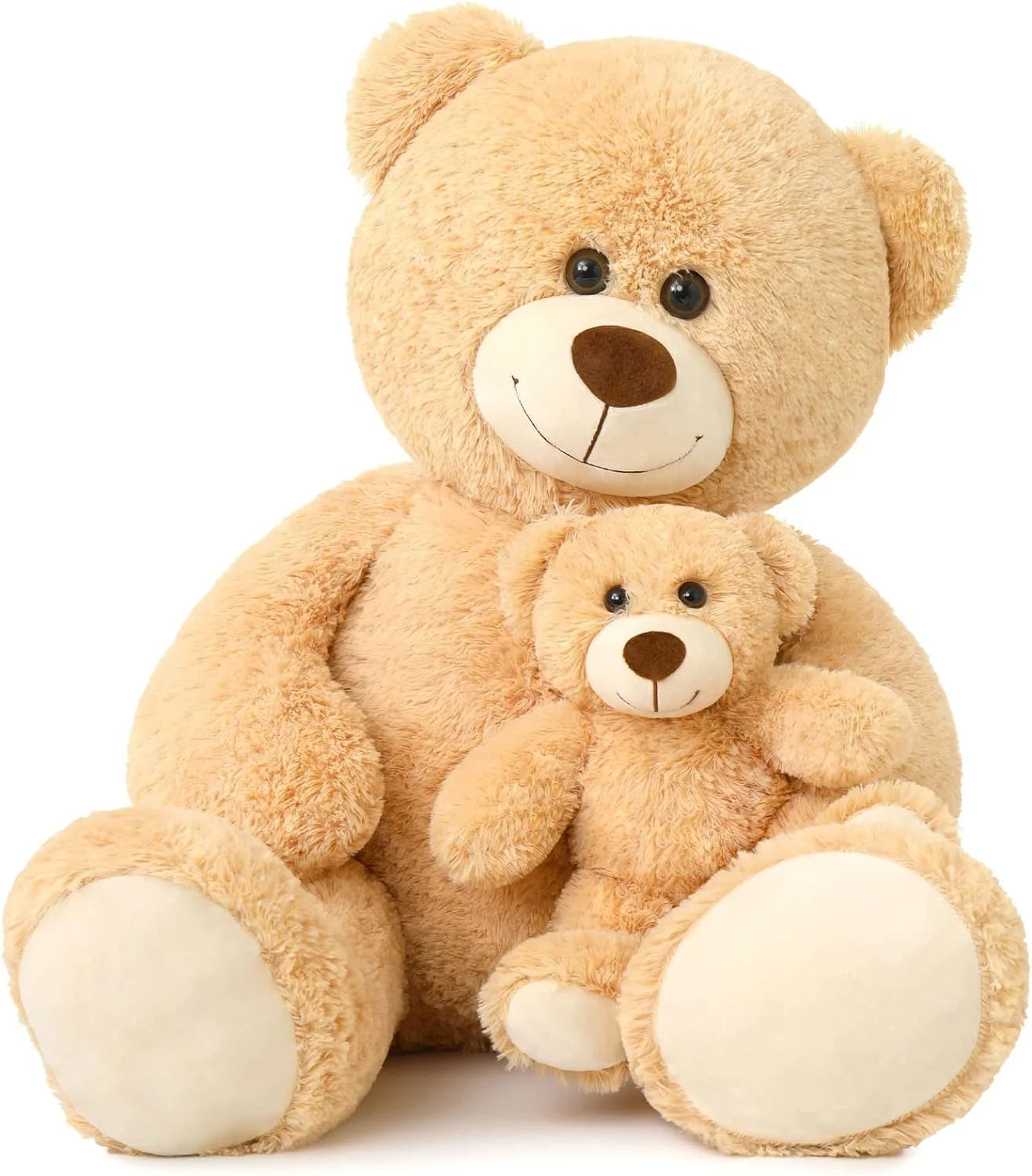 MorisMos 39" Giant Teddy Bear Mommy and Baby Soft Plush Bear Stuffed Animal
