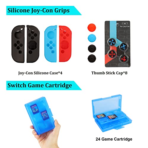 Carrying Case Bundle with Steering Wheels, Screen Protectors, Charging Dock G8406