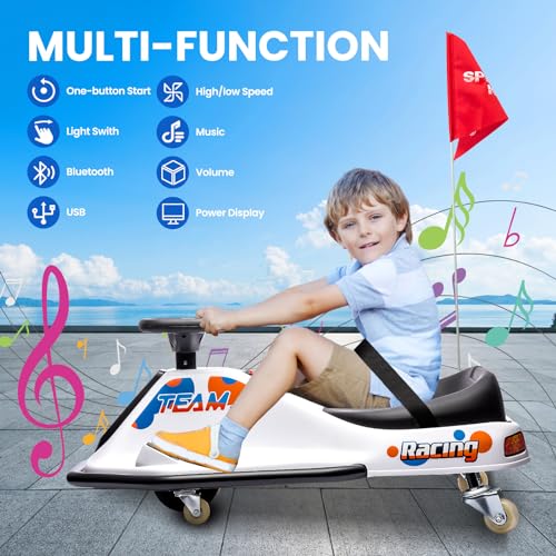 24V Electric Go Kart Drifting Car with 360° Rotation L71704