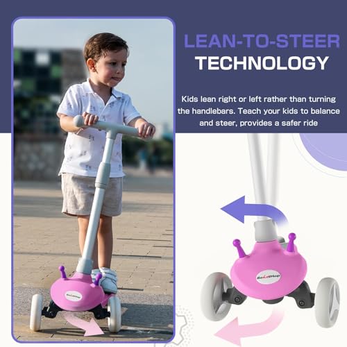 Electric Scooter for Kids Ages 3-8, 3 Wheel, Adjustable Height K687297