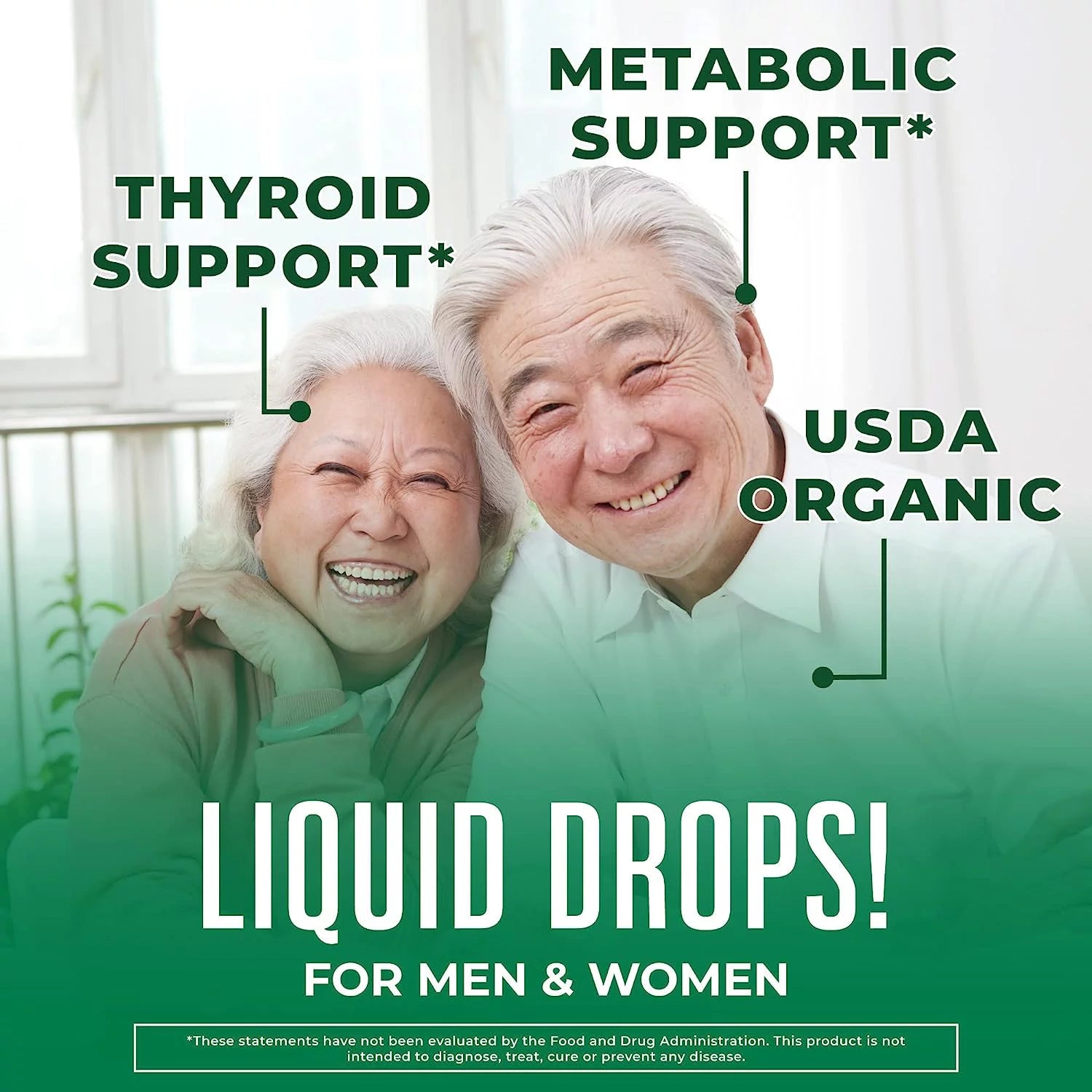 Potassium Iodine Supplement Drops, USDA Organic, Vegan, 450 Servings Q784
