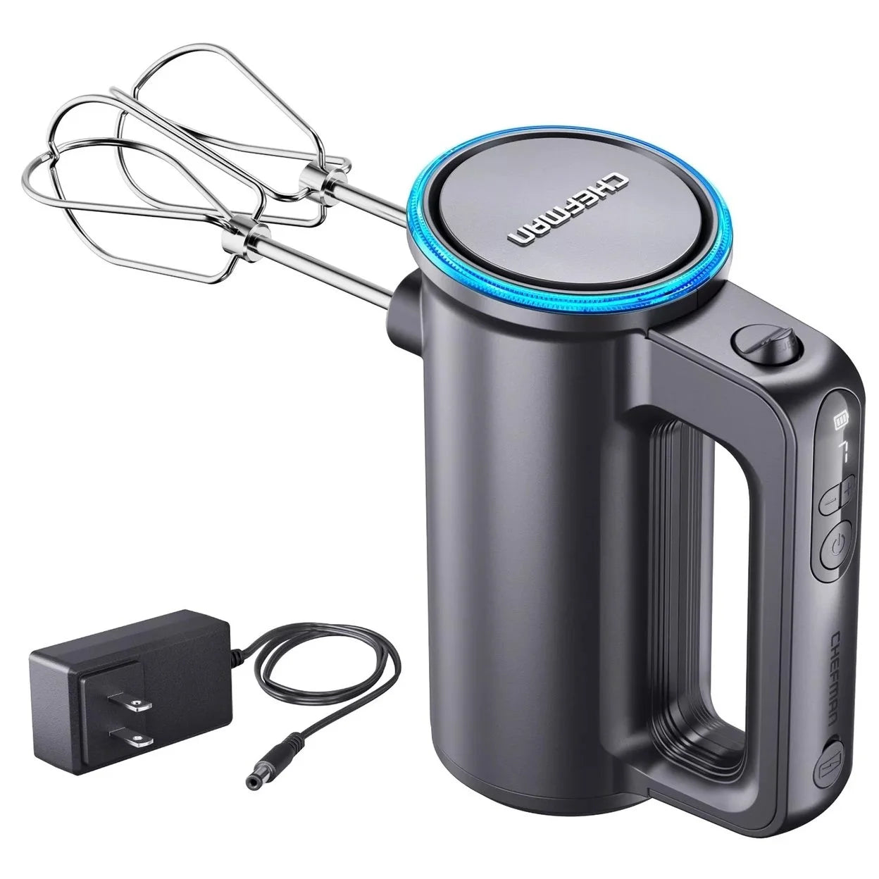 Cordless Hand Mixer with 7 Speed Settings and Digital Display U693212