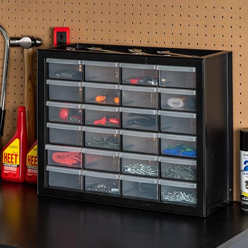 Screw Tool Organizer Small Parts Cabinet Chest, 44-Drawer Hardware Storage, Black S931