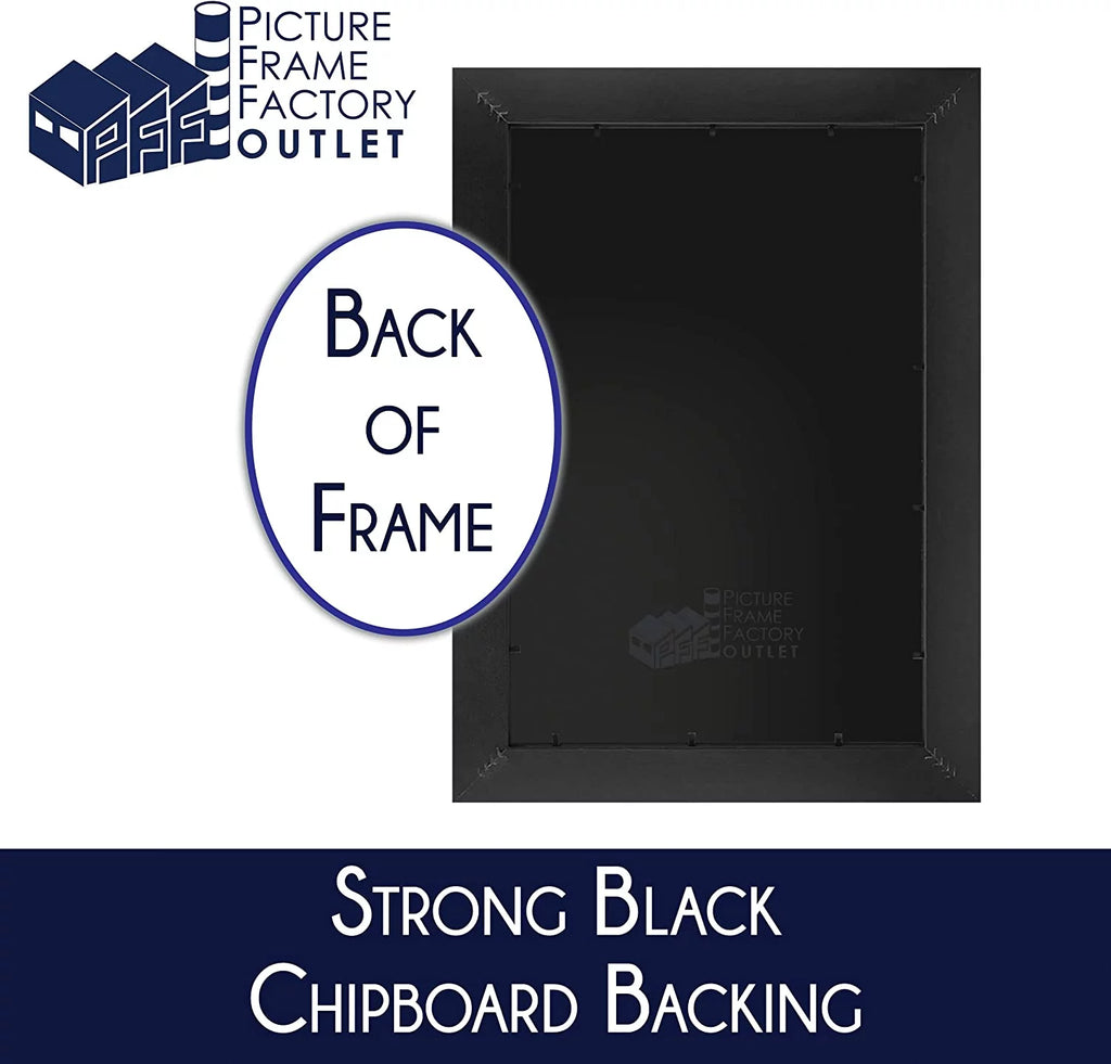 14.25x19.5 Picture Frame for Puzzles, Photos, Artwork - Black MDF with Plexiglass T6583