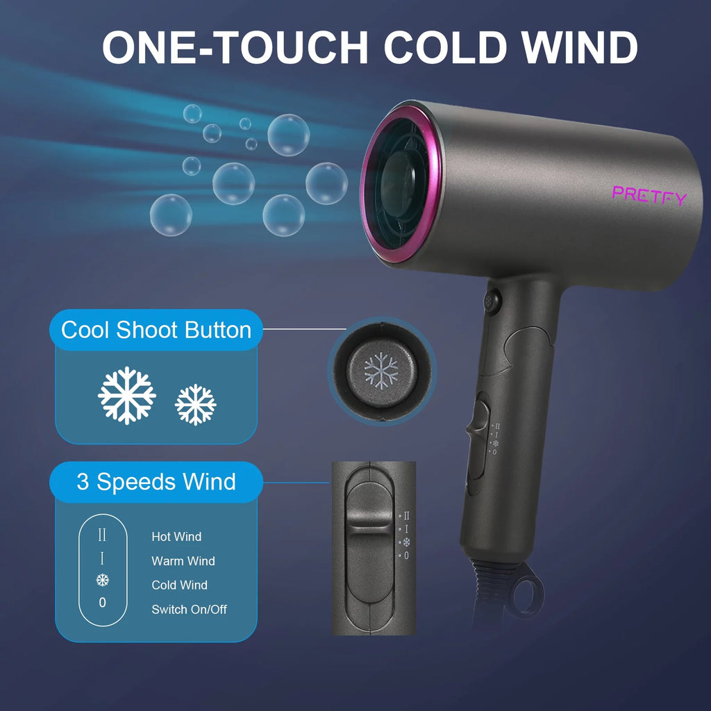 Ionic Hair Dryer 1800W for Fast Drying B30362