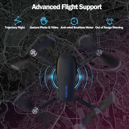 Drone with 4K Camera, Foldable FPV Quadcopter for Adults and Kids, 26 Mins Flight Time Y14058
