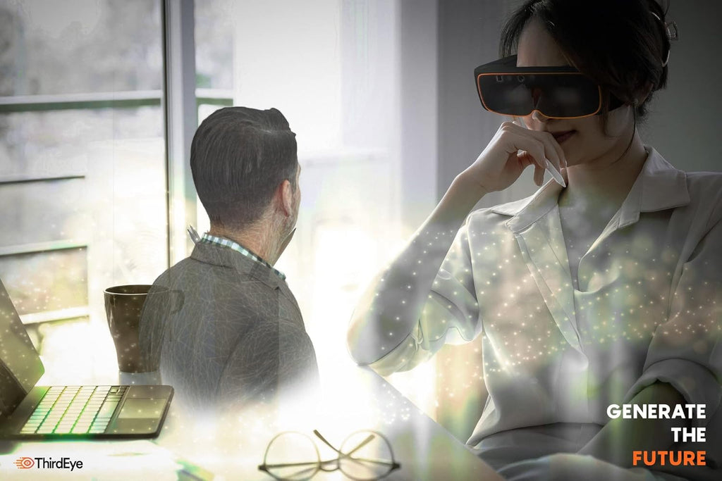Smart Glasses with 90" Virtual Theater for Gaming and Streaming V888