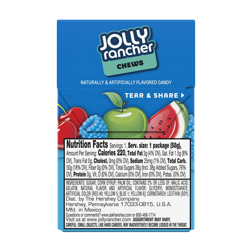 Assorted Fruit Flavored Chewy Candy, 2.06 oz (12 Count) U4309