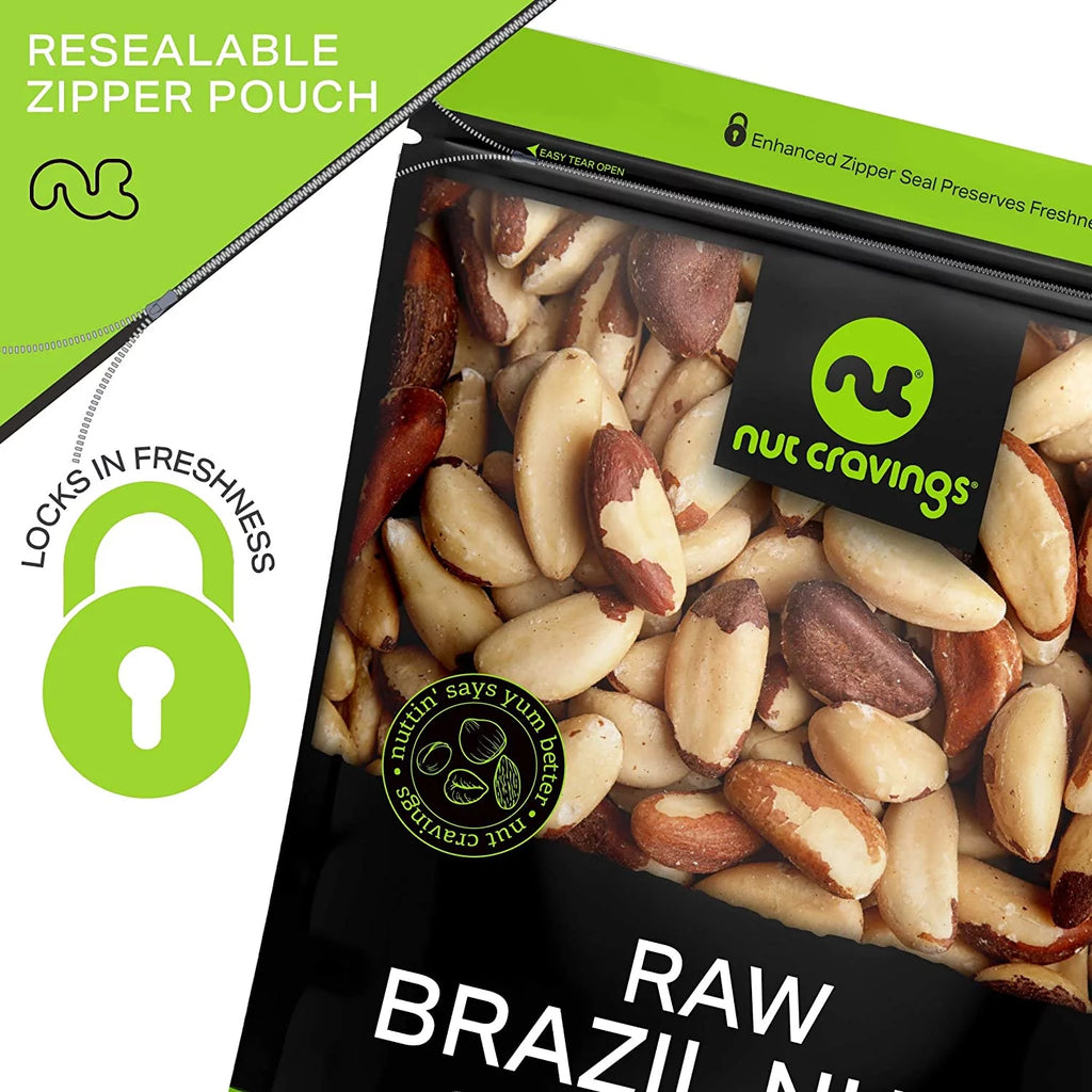 Raw Brazil Nuts, Unsalted, No Shell, 48oz Y90417
