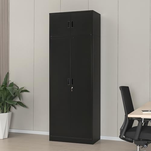 Metal Storage Cabinet with Adjustable Shelves, White M995185