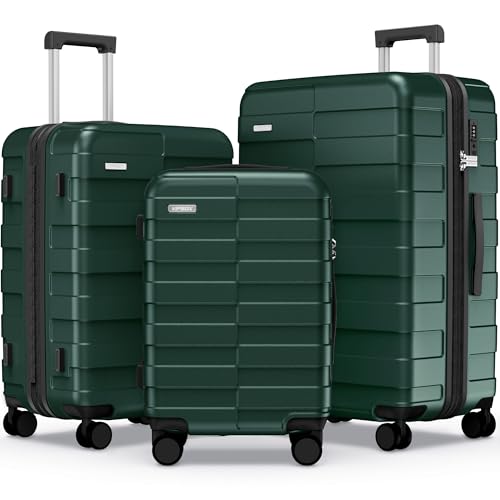 3 Piece Hardside Expandable Luggage Set with TSA Lock Spinner Wheels L24758