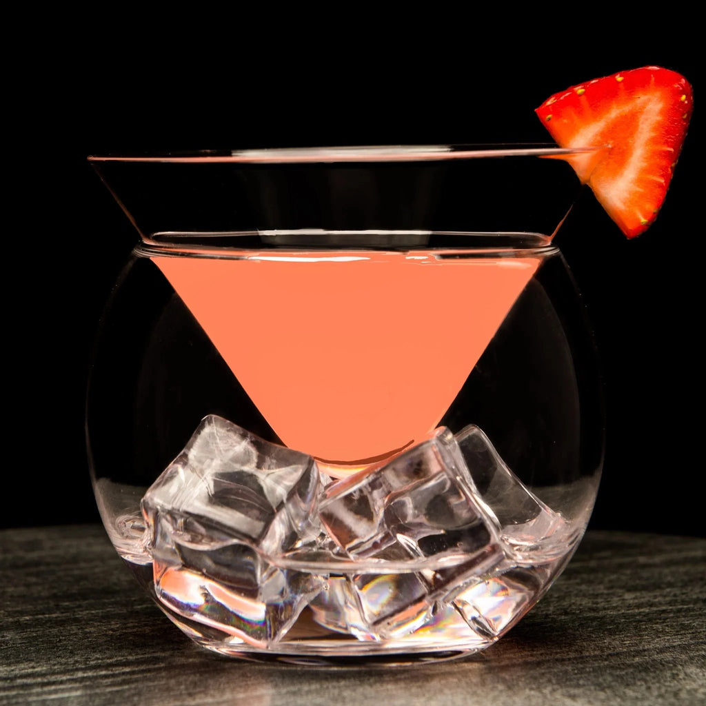 Stemless Martini Glasses with Chiller, Set of 4 A365060