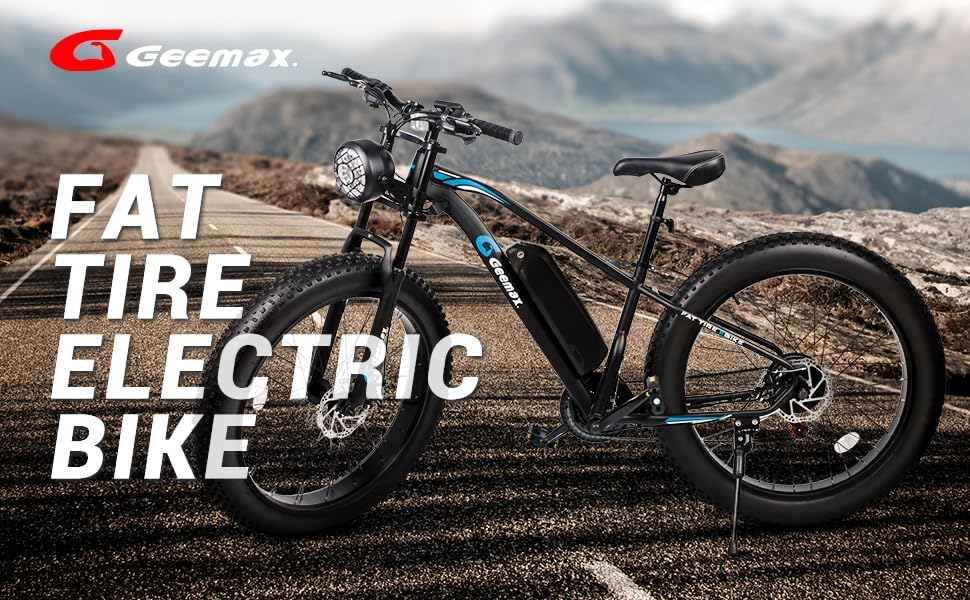 Electric Bike for Adults, 26" Fat Tire, 500W, 25 MPH U9811