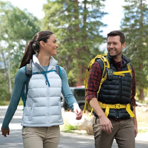 Spotting and Recovery Walkie-Talkie Long Range FRS Two Way Radio for Kids Caravanning with NOAA Weather Alert, 2 Pack U6300