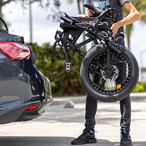 Folding Electric Bike for Adults, 1200W Peak Motor, 28MPH Max Speed, 48V 10AH Removable Battery, 20" Fat Tire M14323