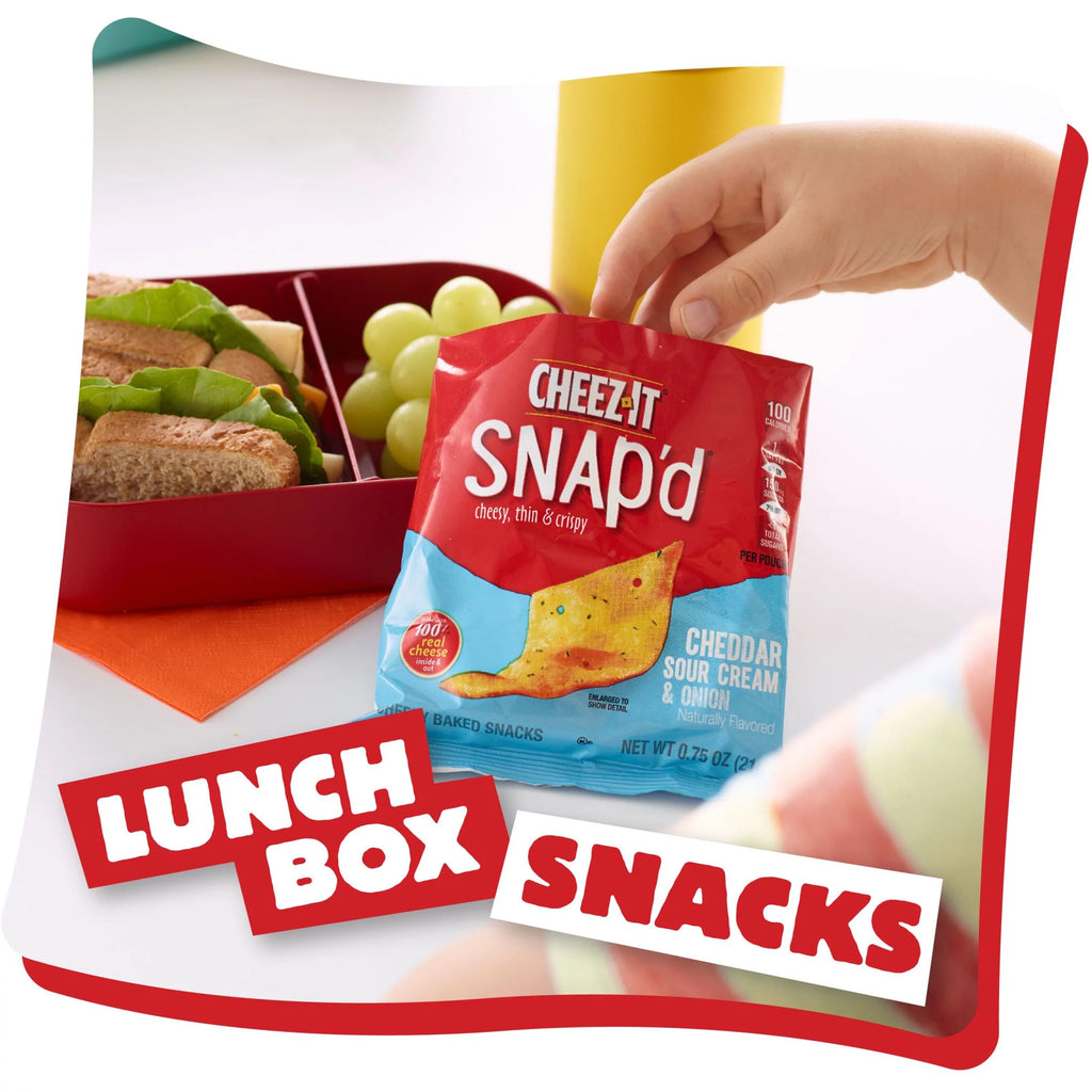 Cheddar Sour Cream Onion Cheese Cracker Chips, 9 oz, 12 Count R2024