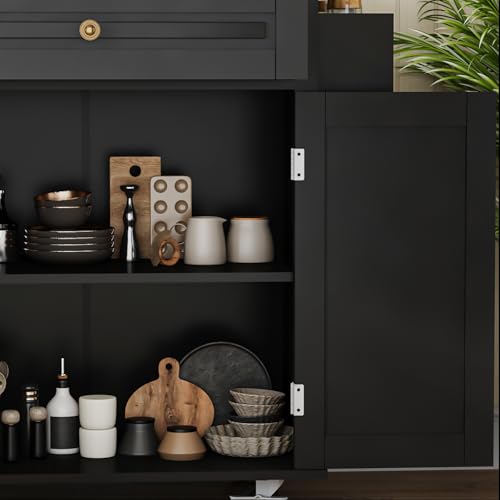 Movable Kitchen Island with Drop Leaf and Power Outlet Y932