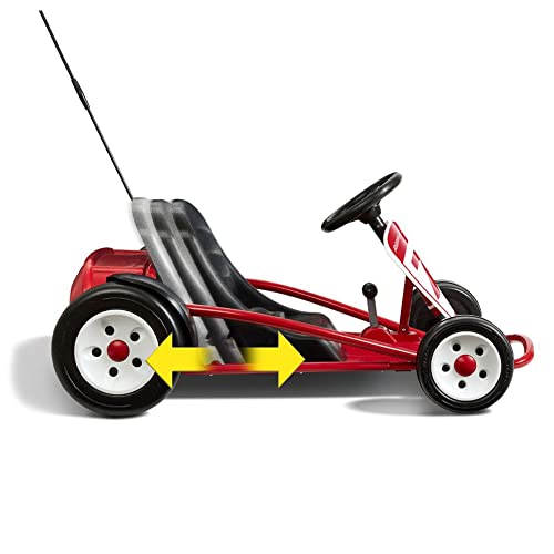 Kids Electric Go-Kart with Adjustable Seat, Grey X830256