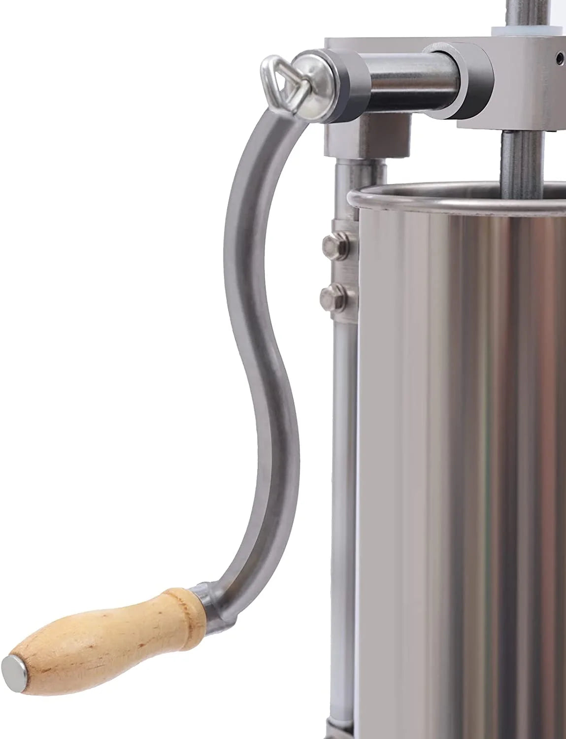 Portable 7lb 3L Manual Sausage Stuffer, 2 Speed Vertical Stainless Steel V304790
