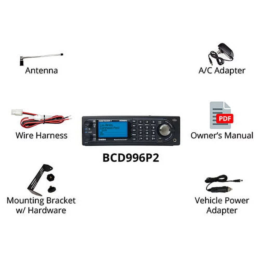 Digital Mobile Trunking Scanner with Backlit Keypad and LCD M9597