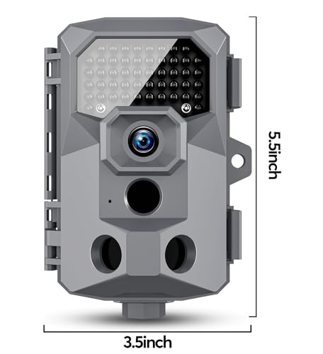 4K 48MP Trail Camera with Night Vision and Motion Activation I8624
