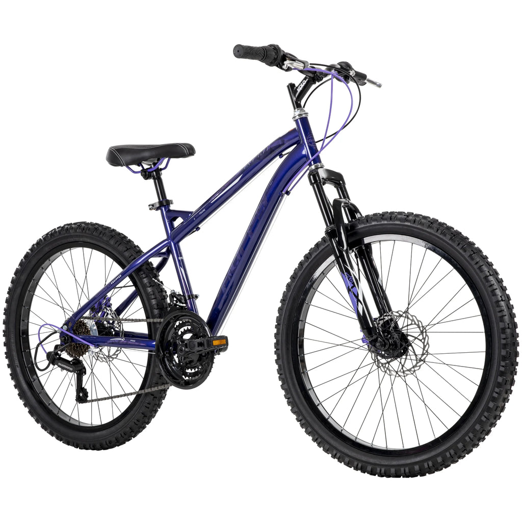 Huffy Extent Girls’ 24-inch Mountain Bike, 18-speed, Purple
