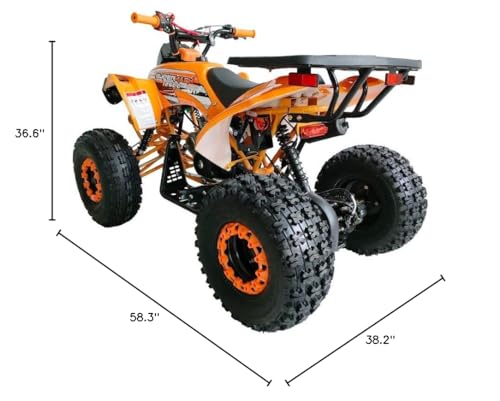 125cc ATV Fully Automatic with Reverse Double Headlights LED Gas 4 Wheeler U53754