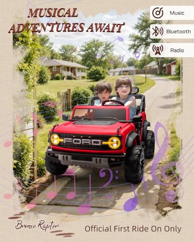 24V Ride on Car for Big Kids, 2 Seater with Remote Control, 4-Wheeler Suspension, 3 Speeds, LED Lights D981