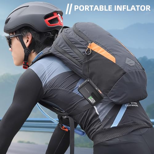 Mini Bike Tire Pump - 120PSI Portable Electric Bicycle Pump with Type-C Rechargeable Battery I70580