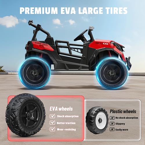 24V 2 Seater Ride on Car Truck, 4WD, Remote Control, Pink C7603