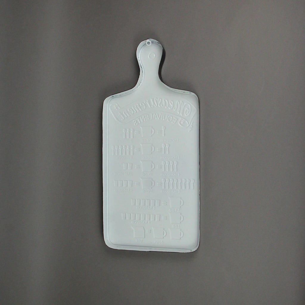 Vintage Measurement Conversion Chart Metal Wall Hanging Q2508