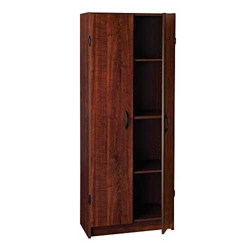 Pantry Cabinet with 2 Doors and Adjustable Shelves, White F51204
