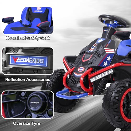 24V Ride on Toy for Big Kids with 4 Motors and Bluetooth Speaker R859