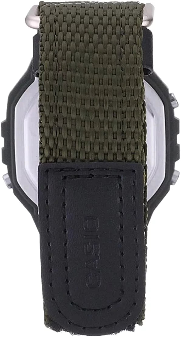 Men's Classic Digital Quartz Green Resin Nylon Watch T221