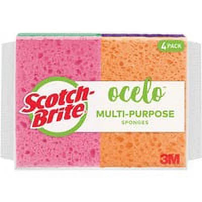 O-Cel-O StayFresh Sponges - 5.8\\" Height x 4.6\\" Width x 4.6\\" Depth - 40/Carton - Cellulose - Assorted