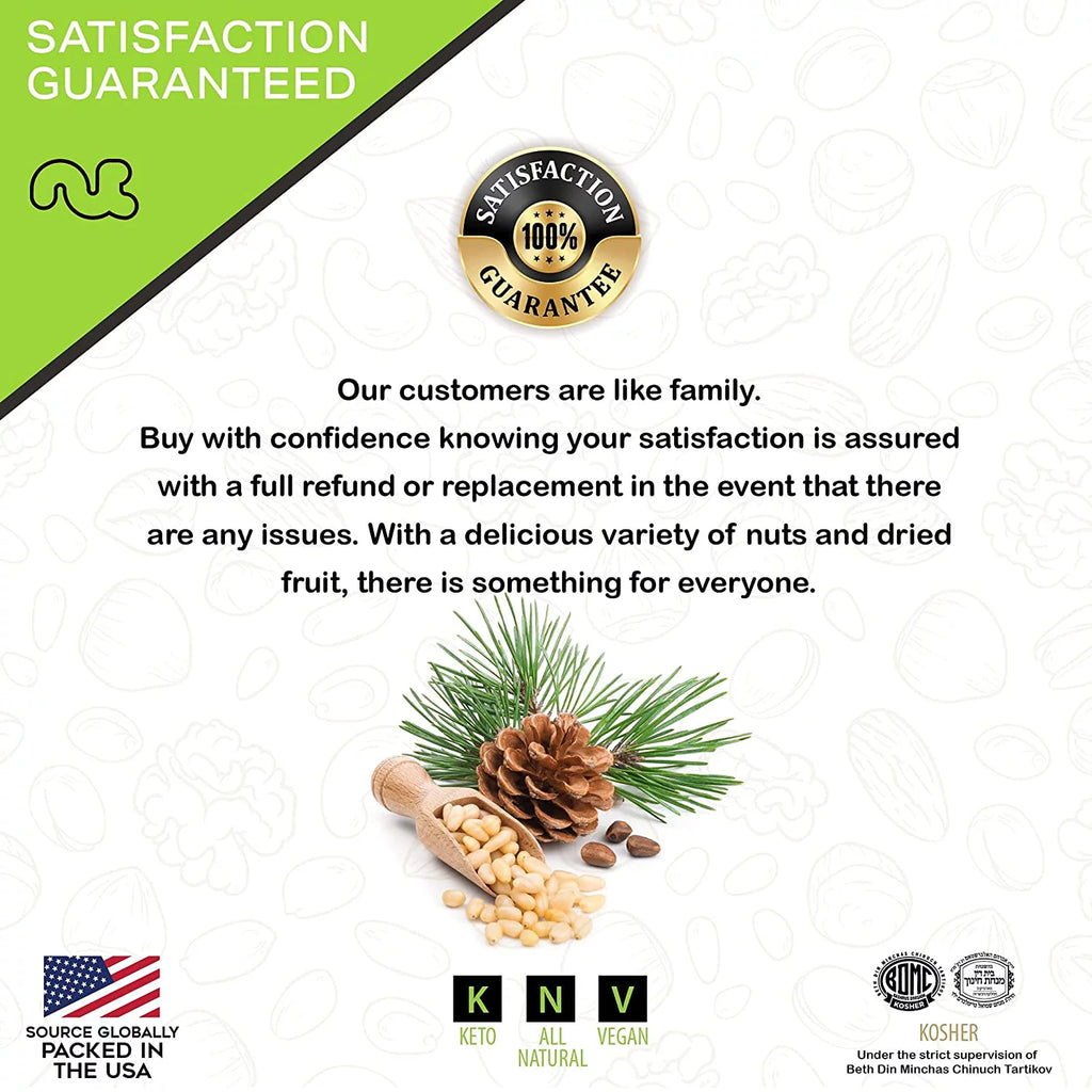 Raw Pine Nuts, Kosher, Vegan, 16oz K566
