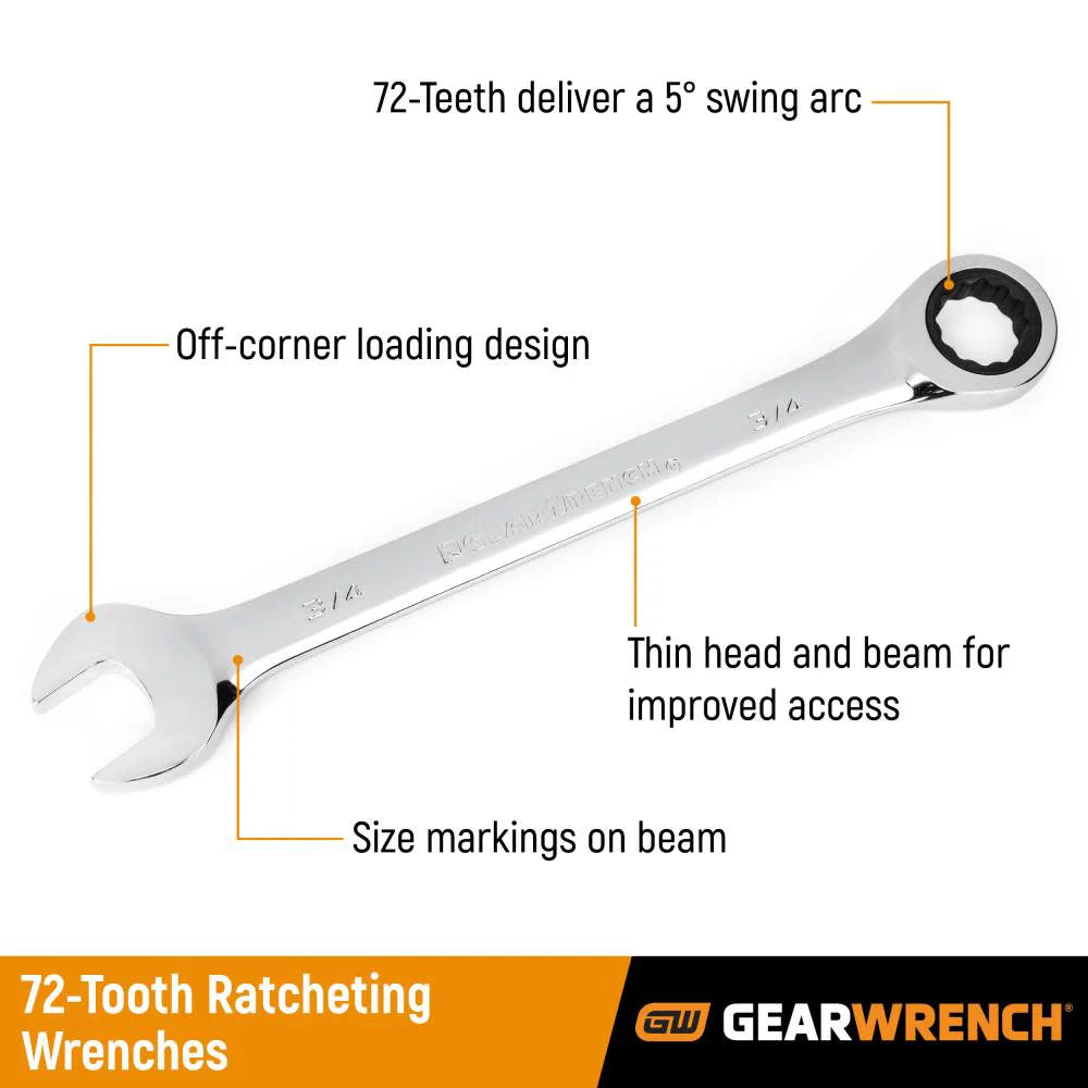 Ratcheting Combination Wrench Set 20-Piece A540830