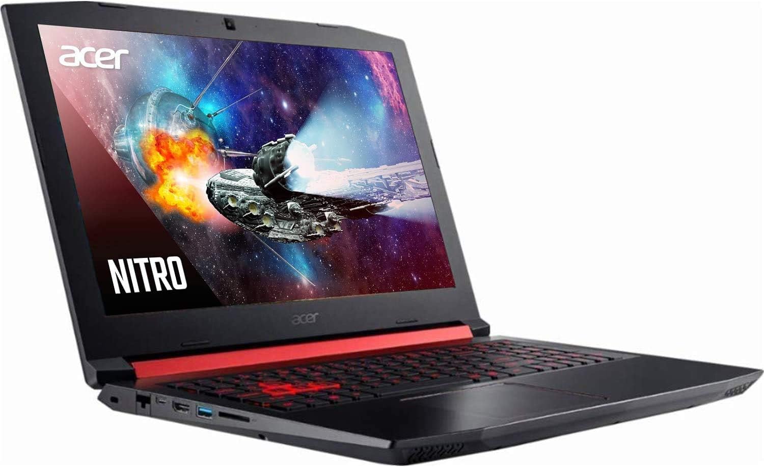 Nitro 5 15.6" Gaming Laptop, i5, GTX 1650, 8GB RAM, 1TB HDD + 128GB SSD, Black D98351