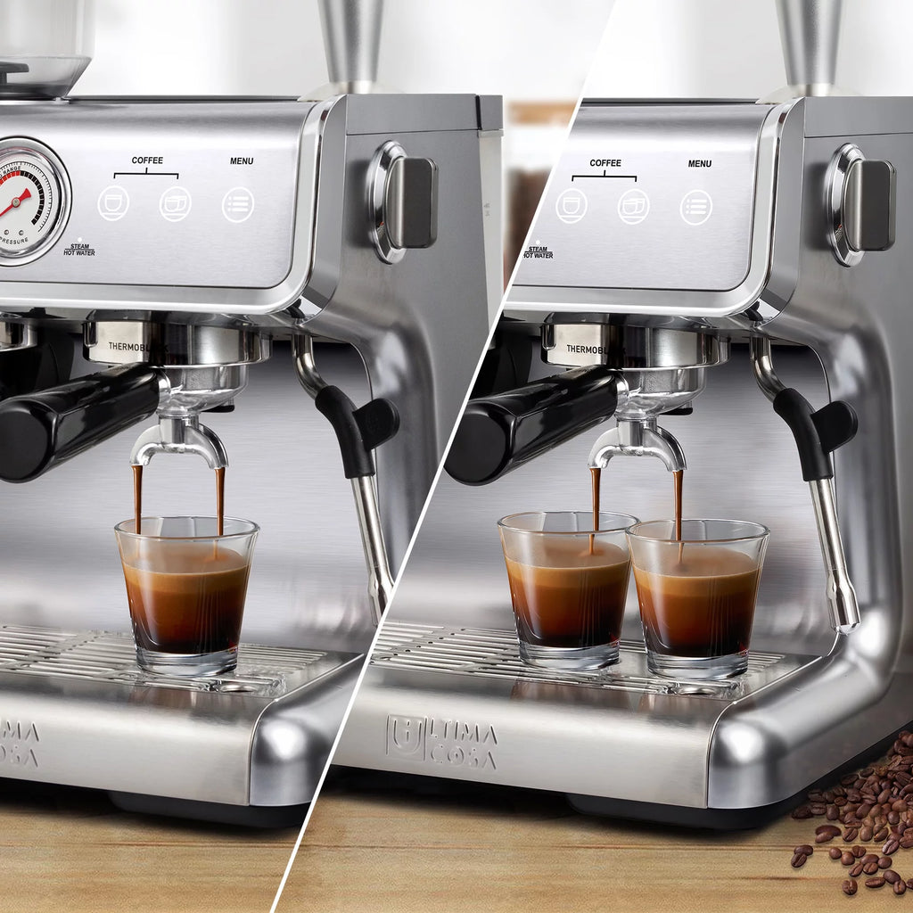 Semi-Automatic Espresso Machine - Silver - 2 Litre Water Tank M88197