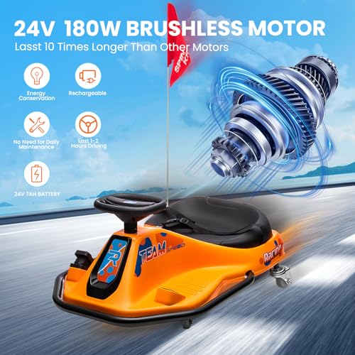 24V Electric Go Kart Drifting Car with 360° Rotation L71704