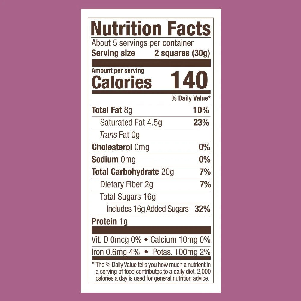 Dark Chocolate Raspberry Squares, 5.32 oz Bag (Pack of 6) M177166