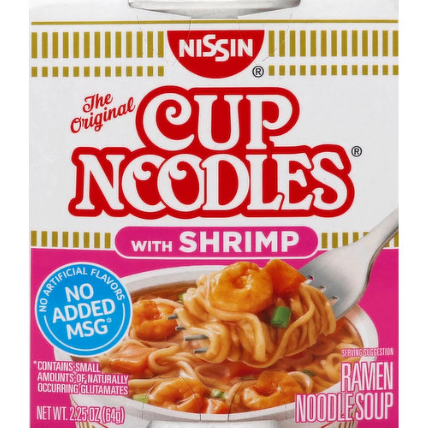 Instant Cup Noodles Variety Pack 24 Count, Shrimp and Chicken E9296